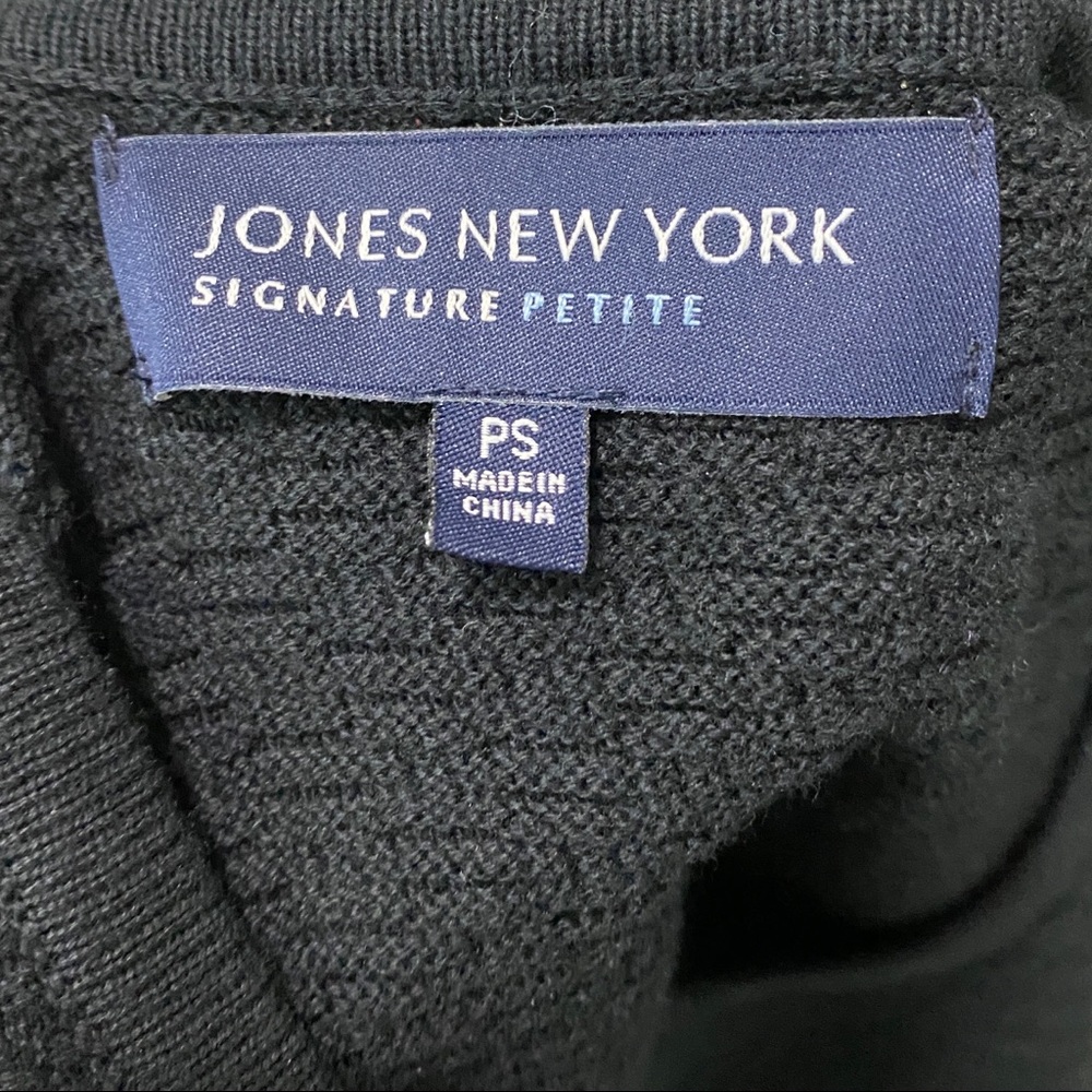 Jones New York Black Button-Up Cardigan Size Small Petite NWOT - Picture 10 of 11